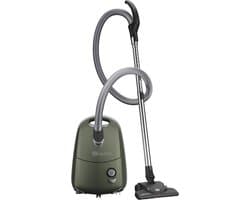 SEBO E1 Jungle | Donkergroene sledestofzuiger | Compacte uitvoering | Accessoires gemakkelijk op te bergen