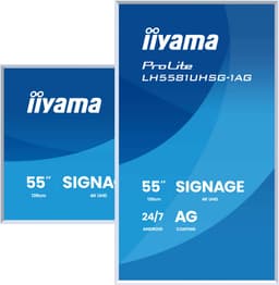 iiyama LH5581UHSG-1AG beeldkrant Digitale signage flatscreen 138,7 cm (54.6") Wifi 500 cd/m² 4K Ultra HD Wit Type processor Android 24/7 — thumbnail 2