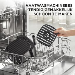 Midea Air fryer MF-TN20D2 - 2L, 1150 W Airfryer, Frituren zonder olie, Heteluchtfriteuses, Automatische uitschakelfunctie, Olievrij, Gemakkelijk schoon te maken, BPA-vrij, Zwart — thumbnail 3