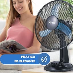 RFWR® Tafelventilator 40 cm met 3 Snelheden en Oscillatie — thumbnail 1