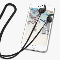 kwmobile Strap Compatible with Samsung Galaxy Buds 3 Pro - Silicone Cord Holder for Wireless Earphones - Black — thumbnail 5