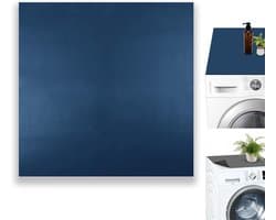 Wasmachineafdekking - 60 x 60 cm - zacht en op maat te snijden - antislip - universeel voor wasmachine en droger - badkamers en keuken - blauw