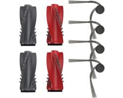 Roborock Qrevo Curv/Edge and Saros 10(R)/20 (Sonic) Borstelset (2+4 Stuks, Plus.Parts® alternatief voor 8.02.0363/8.02.0372)