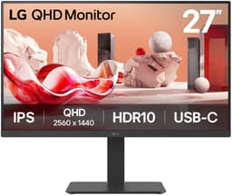 LG 27BA65QB-B.AEU computer monitor 68,6 cm (27") 2560 x 1440 Pixels Wide Quad HD LED Zwart — thumbnail 1