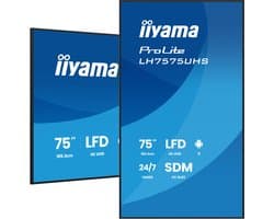 iiyama LH7575UHS-B2AG beeldkrant Digitale signage flatscreen 190,5 cm (75") LCD Wifi 500 cd/m² 4K Ultra HD Zwart Type processor Android 11 24/7