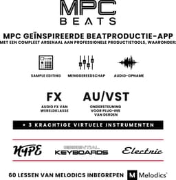 Akai Professional MPK Mini Play MK3 - MIDI-keyboardcontroller met ingebouwde luidspreker en geluiden plus dynamisch keyboard, MPC-pads, softwarepakket en Native Instruments Sound Package — thumbnail 2