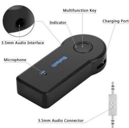 2 in 1 Draadloze Bluetooth 5.0 Ontvanger - 3.5mm Jack Adapter geschikt voor Auto - Muziek luisteren en bellen - Inclusief microfoon — thumbnail 4