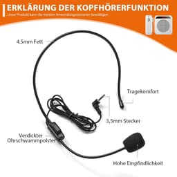 RFWR® Draagbare Spraakversterker met Microfoon en Lange Batterijduur voor Trainers en Leraren — thumbnail 2