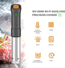 RFWR® Culinaire Sous Vide Koker met WiFi en Precisie Temperatuurregeling - 1000W Dompel Circulator — thumbnail 5