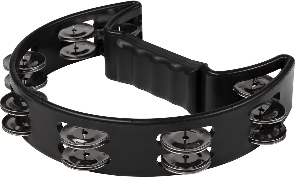 Fame FHT-B Hand Tambourine black - Tamboerijn — afbeelding 1