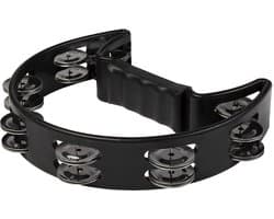 Fame FHT-B Hand Tambourine black - Tamboerijn