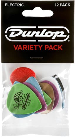 Dunlop PVP113 Electric Variety Plectrum 12-Pack - Plectra, light / medium, mix van 12 stuks — thumbnail 1