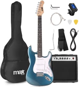 Elektrische gitaar met gitaar versterker - MAX Gigkit - 4/4 - Perfect voor beginners - incl. gitaar stemapparaat, gitaartas en plectrum - Petrol — thumbnail 1
