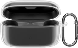 kwmobile Earphones Case for Jabra Elite 4 (not for Elite 4 Active) Case - Clear TPU Silicone Earbuds Cover - Transparent — thumbnail 1