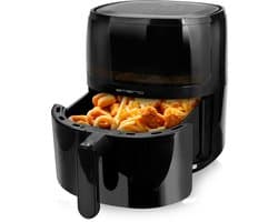 Emerio Airfryer XL - 5 Liter Heteluchtfriteuse - Regelbare thermostaat 80ºC tot 200ºC - 12 Kookprogramma's - Digitaal display - Timer functie - Kijkvenster - Cool touch - AF-129329.3 Zwart