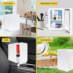 Lexium Mini Fridge for Drinks - Kleine Koelkast - Mini Koelkasten - Minibar - Mini Fridge - Mini Koelkast - Mini Koelkastje - — thumbnail 3