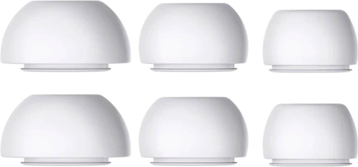 3 Paar Oordopjes geschikt voor Apple Airpods Pro 1/2 - S,M,L - Tips voor pods Pro & Vervanging - Wit - van Heble® — afbeelding 1