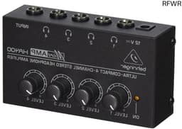 RFWR® Ultra-compacte 4-kanaals hoofdtelefoonversterker voor studio en podium — thumbnail 1
