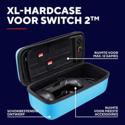 Trust GXT1252B XL HARDCASE – Switch 2 Hardcase – XL Beschermhoes voor Switch 2 – voor Console & Joy–Cons – voor Nintendo Switch 2 – Blauw — thumbnail 2