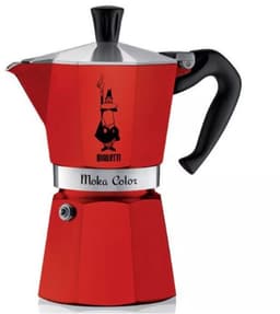 Bialetti Moka Express 3 Kops Rood – Espressopot – Aluminium – 130 ml — thumbnail 1