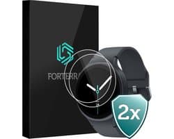 Screenprotector - 2 Stuks Geschikt voor Samsung Galaxy Watch 8 (44 mm) - Sterk & Shockproof - Tempered Glass - Gehard Glas - Beschermglas Screen Cover - Bescherm Protector voor Smartwatch