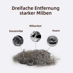 CHIWIN Huisstofmijt Stofzuiger met UV Lamp - Bank en Matras Reiniger - Meubelreiniger Snoerloos Draagbaar - 99,9% Mijtverwijdering - 10.000Pa Zuigkracht - 8600 RPM - Elimineert Bacterie, Mijt & Schimmel - voor Matrassen, Banken, Tapijten, en Meubilai — thumbnail 3