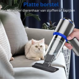 Kruimeldief Draadloos - Auto Stofzuiger - Handstofzuiger - Grijs — thumbnail 5