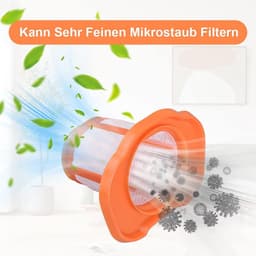 4 stuks filters geschikt voor Black+Decker HHVK320J- HHVK320J10 -HHVK320JZ01- HHVK515J- HHVK515JP -HHVK515JP07 -HHVK515J00FF -HHVK415B01 handstofzuiger reserveonderdelen accessoires vervangingsfilter wasbaar — thumbnail 4