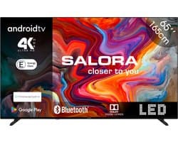 Salora SMART65TV - Tv 65 inch - Smart TV - 4K TV - Android TV - Smart tv 65 inch - TV - 65 inch smart tv - 2025 model