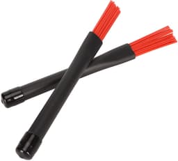 2 Stuks Uitschuifbare Drum Brushes - Professionele Nylon Drumkwasten met Rubber Handvatten - Rood - Voor Rockband, Country en Folk Drummers — thumbnail 3