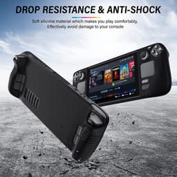 YONO Soft Case geschikt voor Valve Steam Deck / OLED - Siliconen Hoesje - Zwart — thumbnail 2