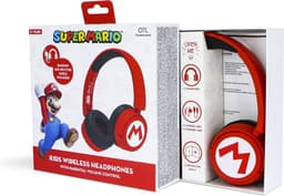 Super Mario - Mario logo - draadloze kinderkoptelefoon - volumebegrenzing - lange batterijduur - microfoon - opvouwbaar - bluetooth — thumbnail 4
