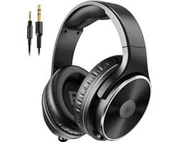 OneOdio Studio HiFi - koptelefoon met microfoon - extra lange kabel -  muziek|studio|DJ (zwart)