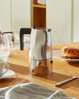 Alessi Ossidiana Percolator - MT18/3 - 3 kops - Aluminium - Zwart — thumbnail 3