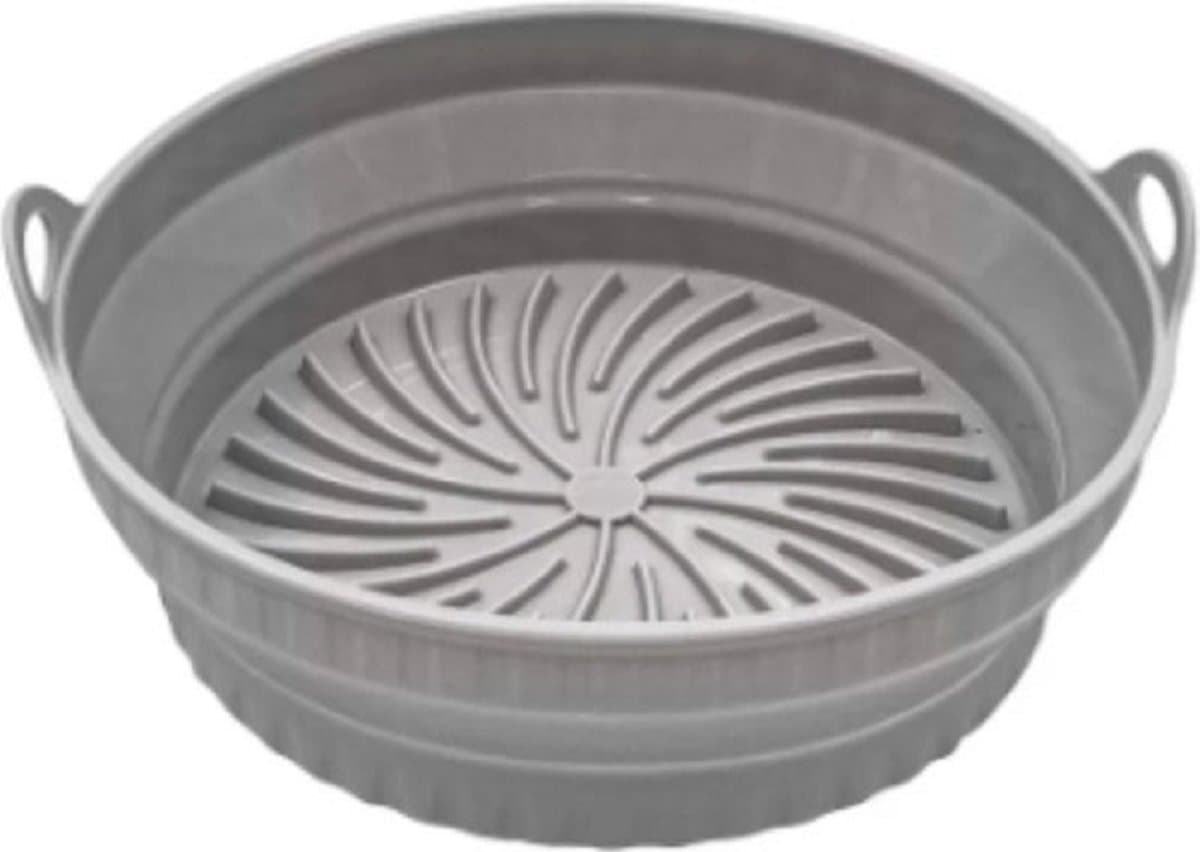 Airfryer siliconen rond mandje – Heteluchtfriteuse siliconen bakvormen - Airfryer accesoires – Heteluchtfriteuse siliconen bakvormen – Airfryer accessoires — afbeelding 1