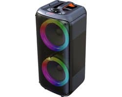 Denver Bluetooth Speaker Party Box - Discolichten - Partybox - Incl. Afstandsbediening - Microfoon Aansluiting - BPS354
