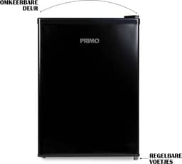 PRIMO PR155FR Tafelmodel Koelkast - 66L - E - Vrijstaand - Zwart — thumbnail 10