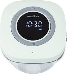 MEDION S66884 Douche radio met Bluetooth (badkamerradio, FM radio, zuignap, LED display, IPX6 waterproof, geïntegreerde oplaadbare batterij, MD43884) groen — thumbnail 3