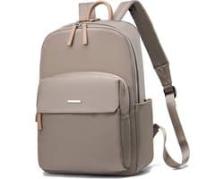 Vrouwen Reis Laptop Rugzak Casual Rugzak Oxford Stoffen Werktas Waterdichte Zakelijke Rugzak Lichtgewicht Reistas - Donker khaki grote maat