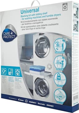 Wasmachine verhoger - Universele stapelset met schuifplateau - Verwijderbare schuifplank - Voor wasmachines met een diepte van 47-62 cm. Wasmachine verhoger — thumbnail 9