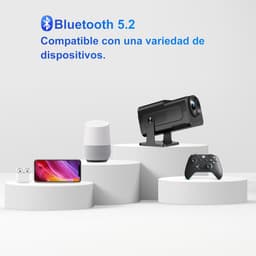 Mini 4K Thuisbioscoop Projector met Android 11.0 - 500 ANSI Lumen - Wifi 6 & BT 5.2 — thumbnail 4
