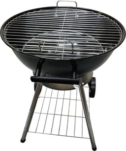 Premfy Luxe Kogelbarbecue - Houtskoolbarbecue - Ronde Barbecue op Wielen - 46x76 cm - Instelbaar Luchtrooster - Grilloppervlak Ø 45 cm - Met As Vanger - BBQ Grill - Kettle - Zwart — thumbnail 3