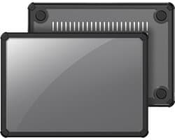 Dux Ducis - Laptoptas- Hoes geschikt voor Macbook Air 15.3 (2023/2024) - Laptophoes- Warmte ventilatie - Laptop Sleeve- Laptop Tas- 360 Bescherming - Licht gewicht - Zwart