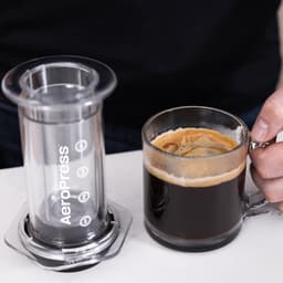 AeroPress Clear Coffee Press - 3-in-1 brouwmethode - Franse pers Pourover Espresso - Volle koffie zonder gruis - koffiezetapparaat met filter French Press — thumbnail 2