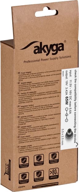 Akyga AK-ND-31 netvoeding & inverter Auto 65 W Zwart — thumbnail 3