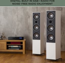 Auna Versterker, HiFi stereo mini-versterker, HiFi-versterker met bas- & treble-regelaar, 2-kanaals audioversterker, Stereo-versterker met afstandsbediening & DAB-radio, AV-receiver — thumbnail 5