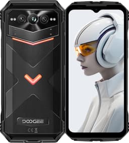 Doogee V-Max Plus NL – 6.58inch – Robuuste Smartphone – 5G – 16GB+20GB RAM – 512GB ROM – 200MP AI – 22000mAh – Android 14.0 – Zwart - Rugged Smartphone — thumbnail 1