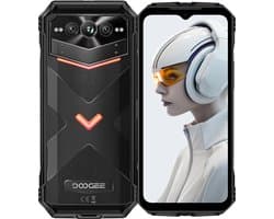 Doogee V-Max Plus NL – 6.58inch – Robuuste Smartphone – 5G – 16GB+20GB RAM – 512GB ROM – 200MP AI – 22000mAh – Android 14.0 – Zwart - Rugged Smartphone