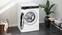 Siemens iQ500 WG44G2Z22 wasmachine Voorlader 9 kg 1351 RPM Zwart, Wit — thumbnail 5