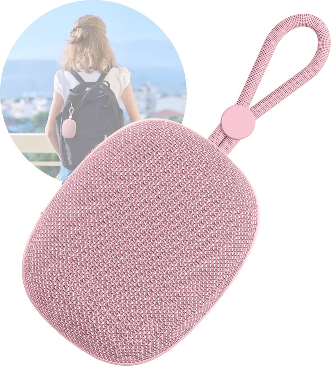 Draadloze Bluetooth Mini Speaker - Go Series - Roze Goud - Kleine Speakers Draadloos — afbeelding 1